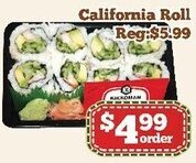 Nations Fresh Foods California Roll offer