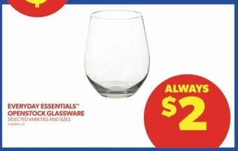 Real Canadian Superstore EVERYDAY ESSENTIALS OPENSTOCK GLASSWARE offer