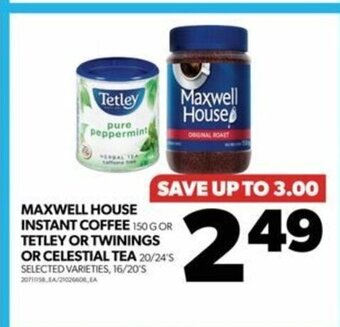 Real Canadian Superstore MAXWELL HOUSE INSTANT COFFEE 150 G offer