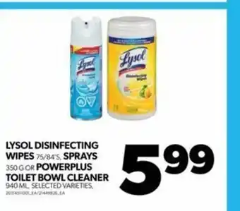 Real Canadian Superstore Lysol disinfecting wipes offer