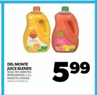 Real Canadian Superstore DEL MONTE JUICE BLENDS offer