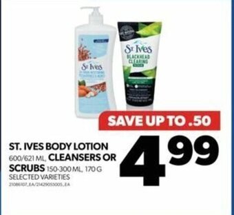 Real Canadian Superstore St. ives body lotion offer