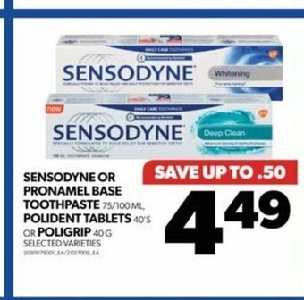 Real Canadian Superstore SENSODYNE TOOTHPASTE 75/100 ML offer