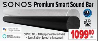 2001 Audio Video Sonos premium smart sound bar offer