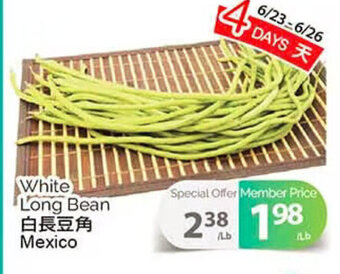 T&T Supermarket White long bean offer