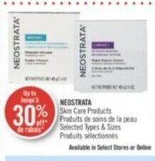 Shoppers Drug Mart NEOSTRATA Skin Care Products offer