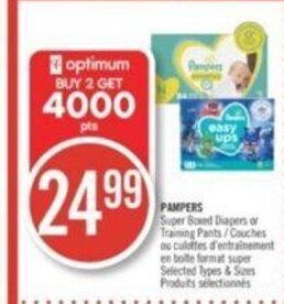 Shoppers Drug Mart PAMPERS Super Boxed Diapers or Training Pants offer