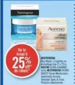 Shoppers Drug Mart Neutrogena ,AVEENO facial moisturizer offer