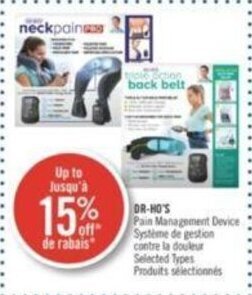 Shoppers Drug Mart DR-HO'S Pain Management Device offer