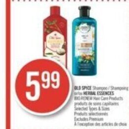 Shoppers Drug Mart OLD SPICE Shampoo offer