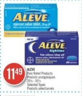 Shoppers Drug Mart ALEVE Pain Relief Products offer