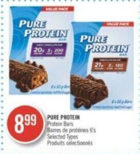 Shoppers Drug Mart PURE PROTEIN Protein Bars offer