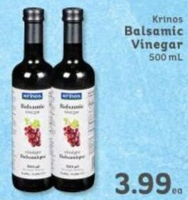 Market Place IGA Krinos Balsamic Vinegar 500 mL offer
