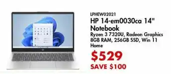 Canada Computers HP 14-em0030ca 14" Notebook offer
