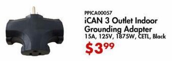 iCAN 3 Outlet Indoor Grounding Adapter