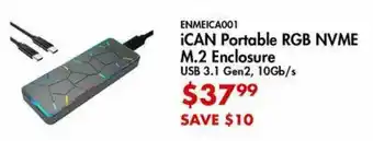 Canada Computers ¡CAN Portable RGB NVME M.2 Enclosure offer