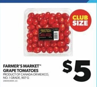 Real Canadian Superstore FARMER'S MARKET GRAPE TOMATOES 907 G offer