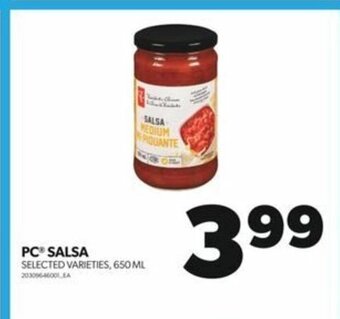 Real Canadian Superstore PC SALSA 650ml offer