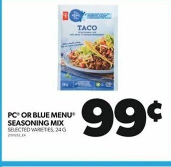 Real Canadian Superstore PC SEASONING MIX 24 G offer