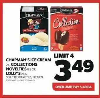 Real Canadian Superstore CHAPMAN'S ICE CREAM 2L offer