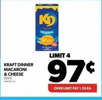 Real Canadian Superstore KRAFT DINNER MACARONI & CHEESE 225G offer