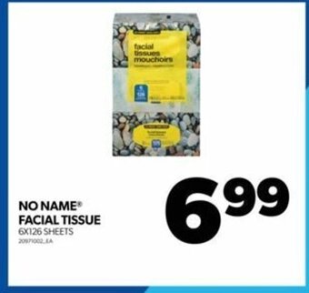 Real Canadian Superstore NO NAME FACIAL TISSUE 6X126 SHEETS offer