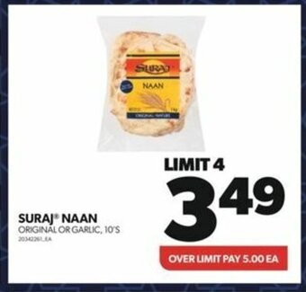 Real Canadian Superstore SURAJ NAAN ORIGINAL OR GARLIC, 10'S offer