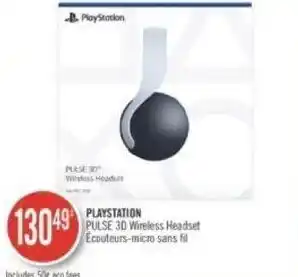 Shoppers Drug Mart PLAYSTATION PULSE 3D Wireless Headset Ecouteurs-micro sans fil offer