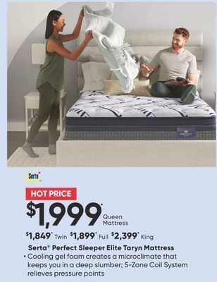 Sleep Country Serta® perfect sleeper elite taryn mattress offer