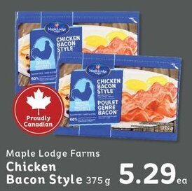IGA Maple Lodge Farms Chicken Bacon Style 375 g offer