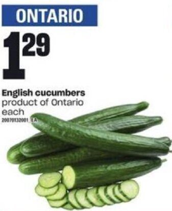 Loblaws English cucumbers offer