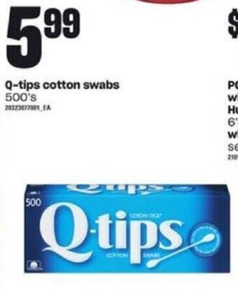Loblaws Q-tips cotton swabs 500's offer