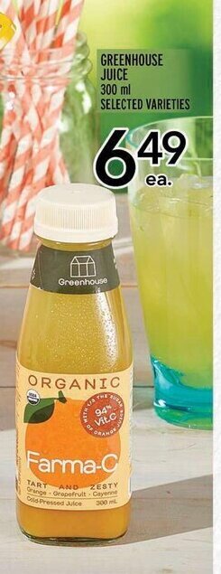 Metro GREENHOUSE JUICE 300 ml SELECTED VARIETIES offer
