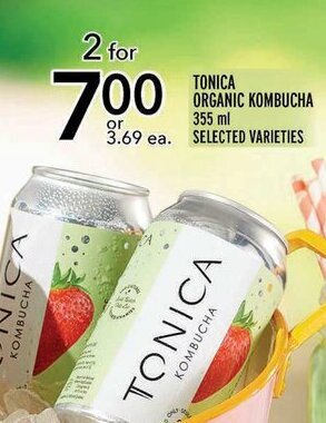 Metro TONICA ORGANIC KOMBUCHA 355 ml offer