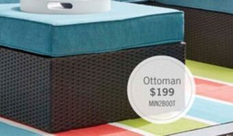 The Brick Minnesota patio ottoman - blue offer