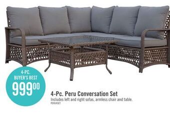 The Brick Peru 4-piece patio conversation set offer