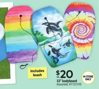 Giant Tiger 33" bodyboard Assorted, offer