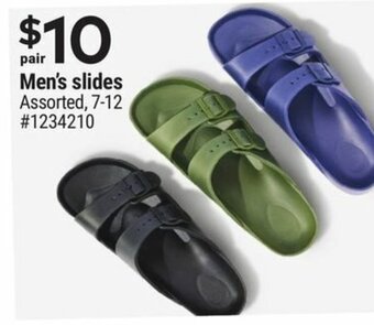 Giant Tiger Men's slides offer
