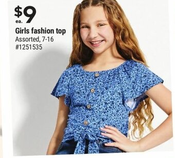 Giant Tiger Girls fashion top offer