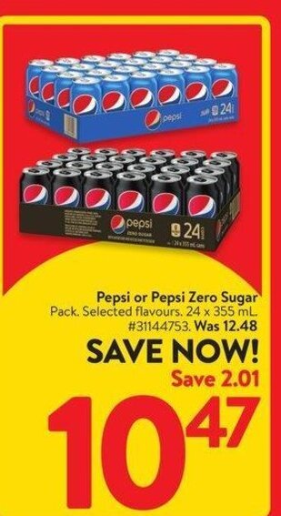 Walmart Pepsi or Pepsi Zero Sugar offer