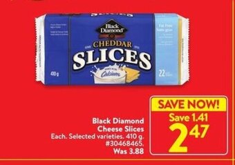 Walmart Black Diamond Cheese Slices offer