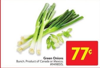 Walmart Green Onions offer
