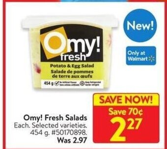 Walmart Omy! Fresh Salads offer