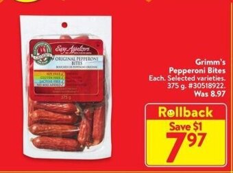 Walmart Grimm's Pepperoni Bites offer