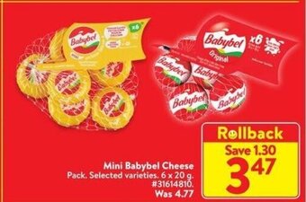 Walmart Mini Babybel Cheese offer