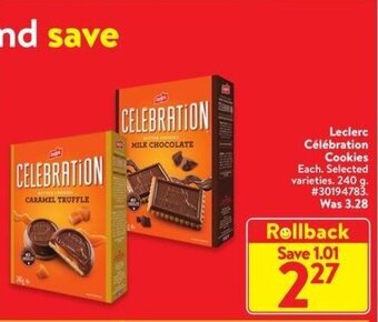 Walmart Leclerc Célébration Cookies offer