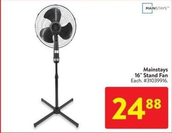 Walmart Mainstays 16 Stand Fan offer