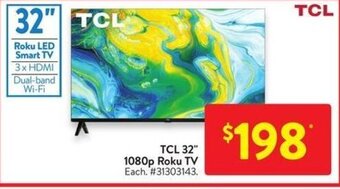 Walmart TCL 32" 1080p Roku TV offer
