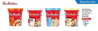 Walmart Tim Hortons Ice Cream Tubs offer