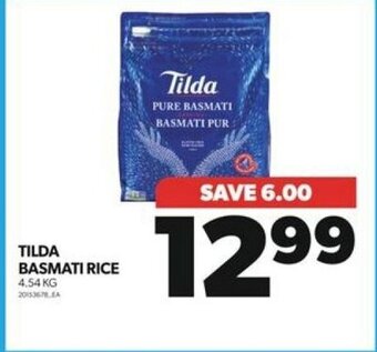 Real Canadian Superstore TILDA BASMATI RICE 4.54 KG offer